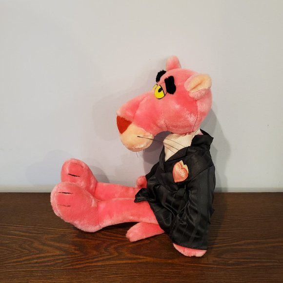 1987 Macy's Pink Panther 24K Special Effects Hugh Hefner Plush Valentine Posable - Picture 9 of 12